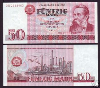 Germany Democratic Republic 50 Mark 1971 P-30 UNC