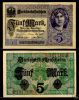 Germany 5 Mark 1.8.1917 P-56 Unc.