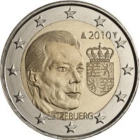 luxembourg 2 euro 2010