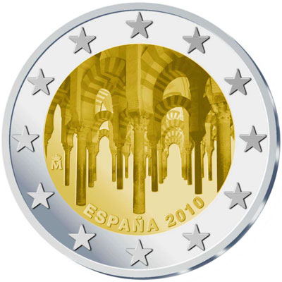 spain 2 euro 2010