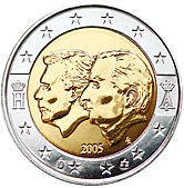 belgium 2 euro 2005