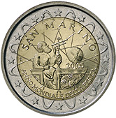 san marino 2 euro 2005