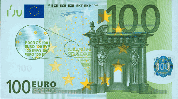 Front 100 Euro Banknote