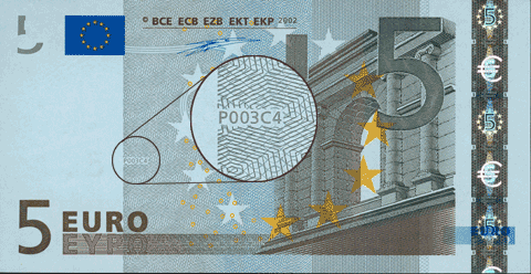 Front 5 Euro Banknote