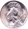 colonels democracy coins - 20 drachmas 1973