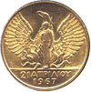 20 drachmas 1967 gold