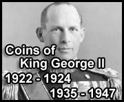 coins of king george II 1935 - 1947