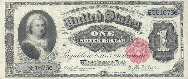 us banknotes - one dollar