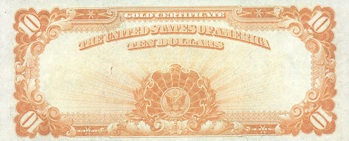 us banknotes - ten dollars