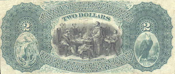 us banknotes - two dollars