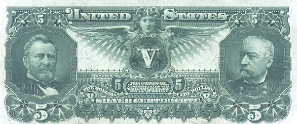 us banknotes - five dollars